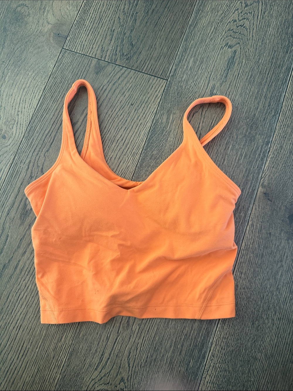 lululemon athletica Orange V-Neck Light Support Bralette Size 4